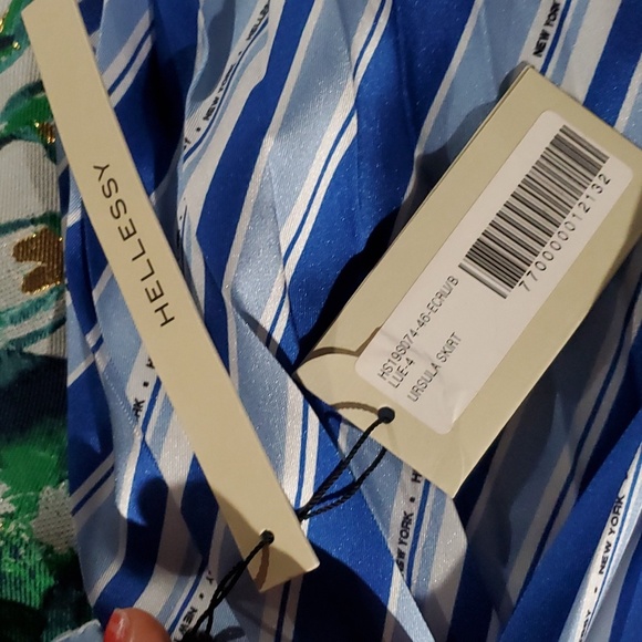 NWT sz 4 $976 Hellessy pleated handkerchief skirt - Picture 5 of 6